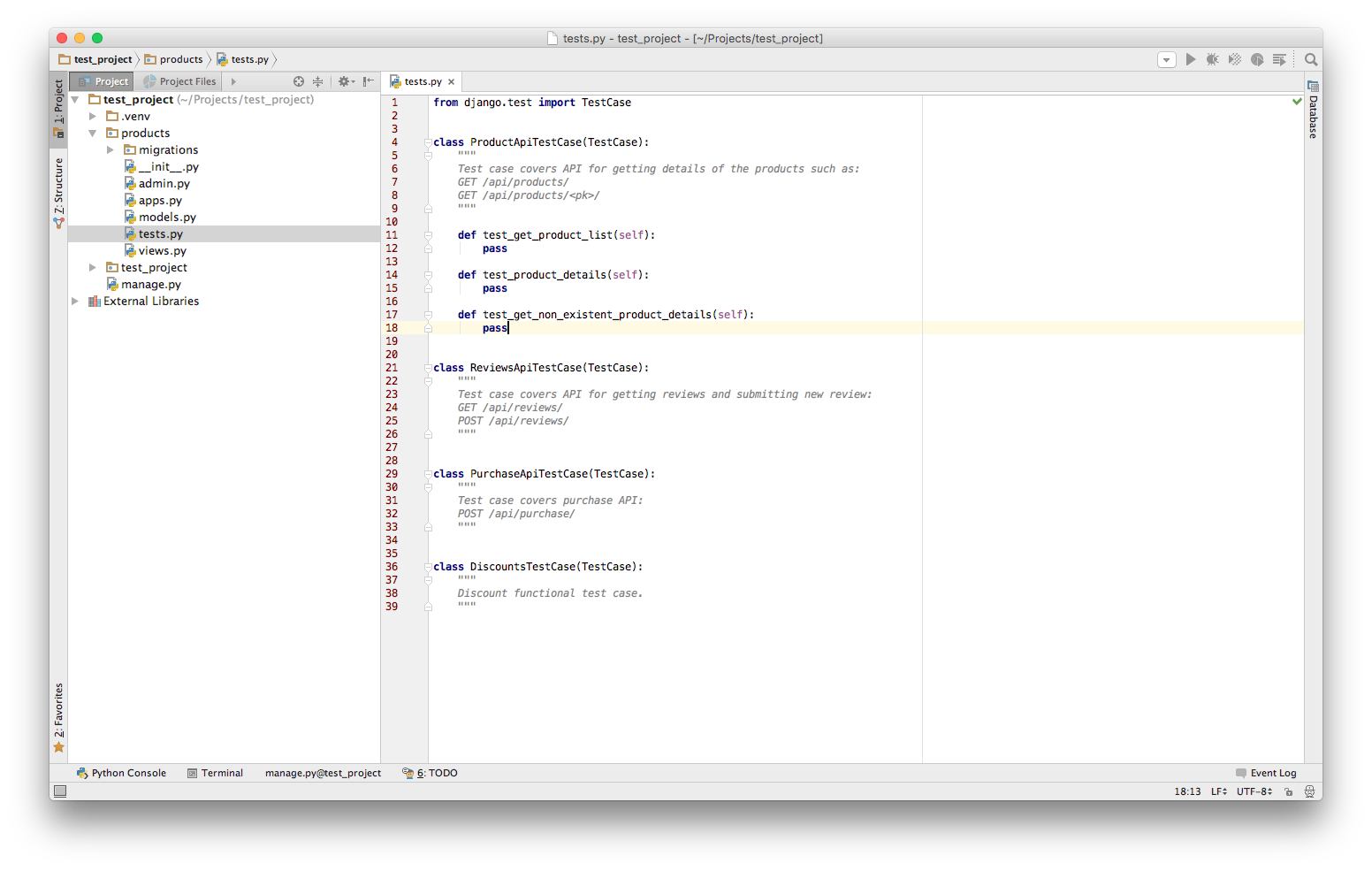Drafted test cases