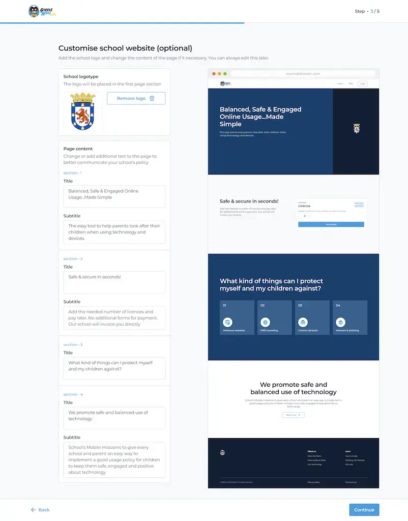 Schools Mobile - Digital Wellbeing Platform